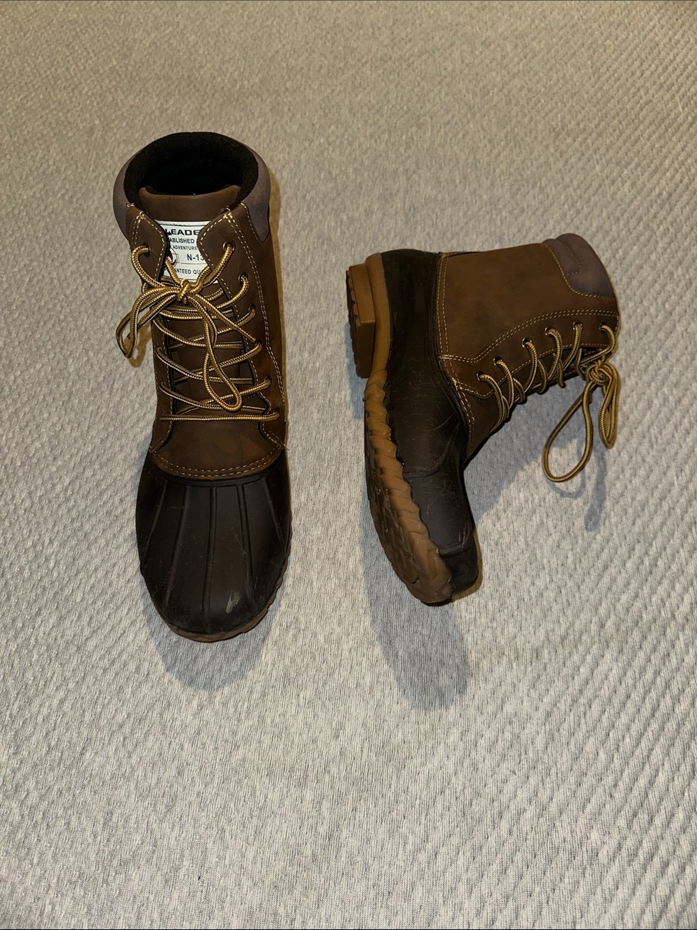 Men's Brown Water and Snow proof Duck Boots